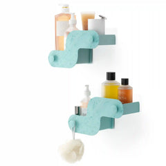 Nami Adhesive Shower Bins Ocean Materials Set of 2