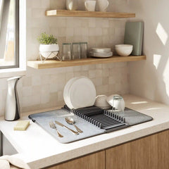 UDry Dish Drying Rack with Mat