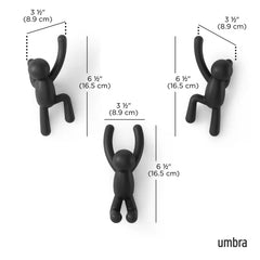 Buddy Wall Hooks, Set of 3